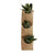 Gentlehusk - 3 Pocket Jute Wall Planter (Vertical)