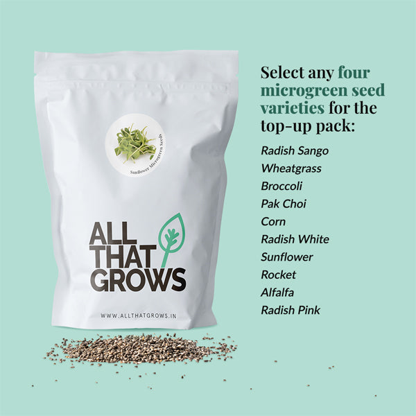 Top Up Pack for microgreen growing kit